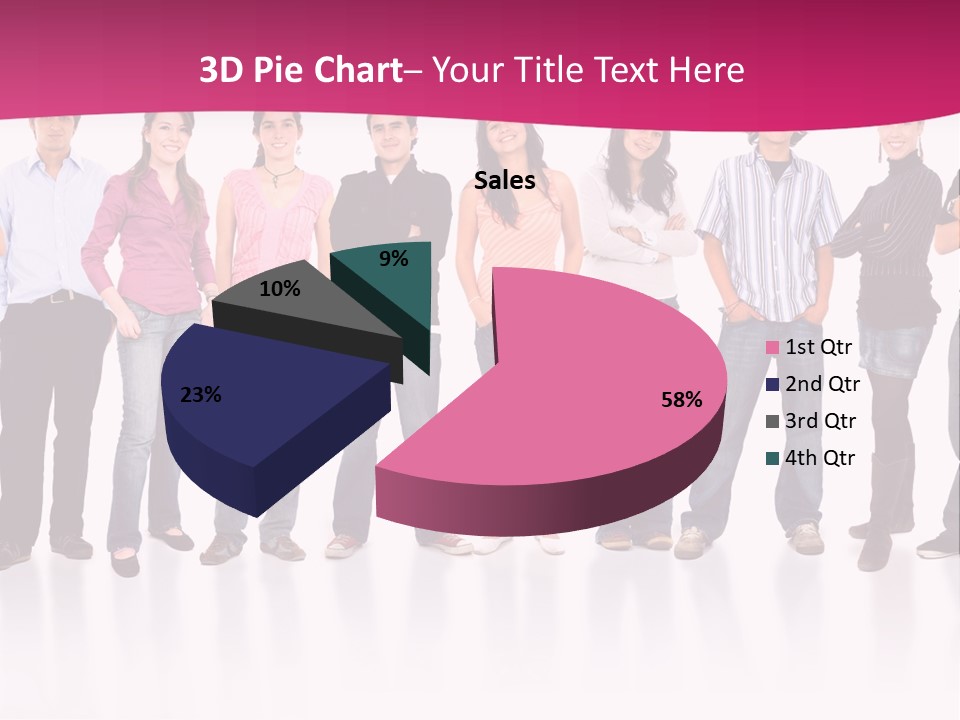 A Group Of People Standing Next To Each Other PowerPoint Template