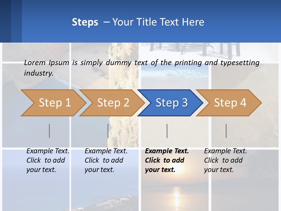 A Collage Of Photos With Chairs And A Table PowerPoint Template