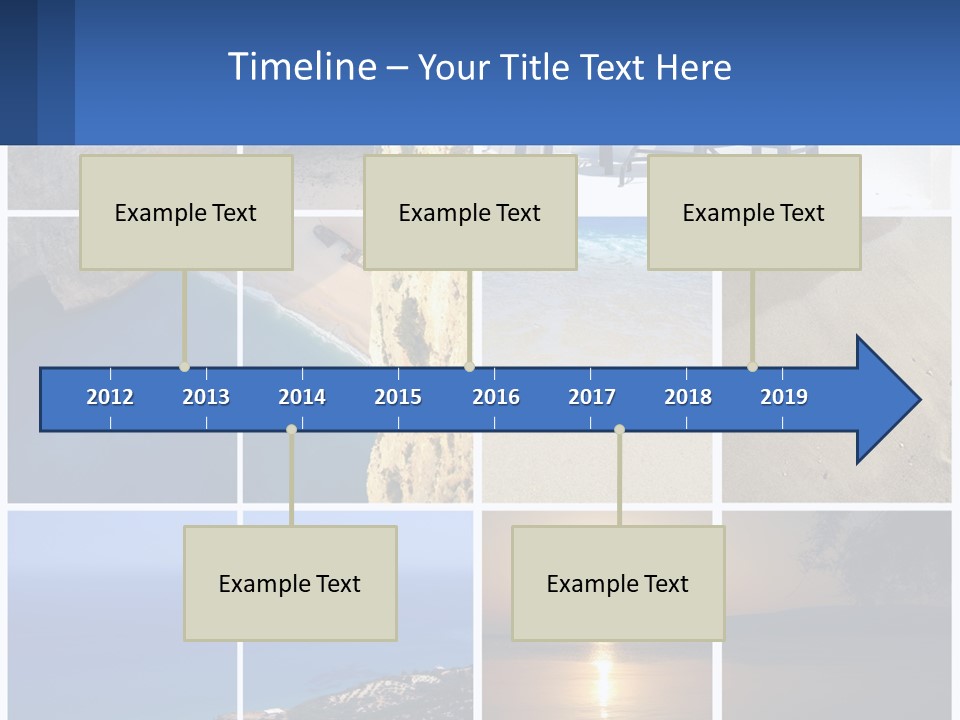 A Collage Of Photos With Chairs And A Table PowerPoint Template