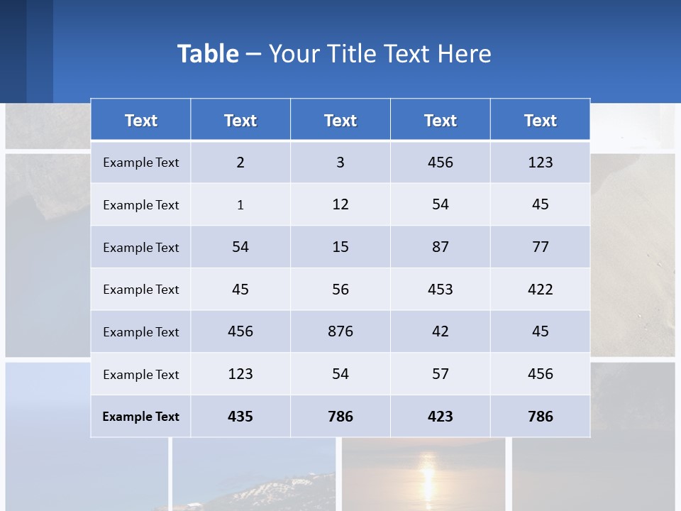 A Collage Of Photos With Chairs And A Table PowerPoint Template
