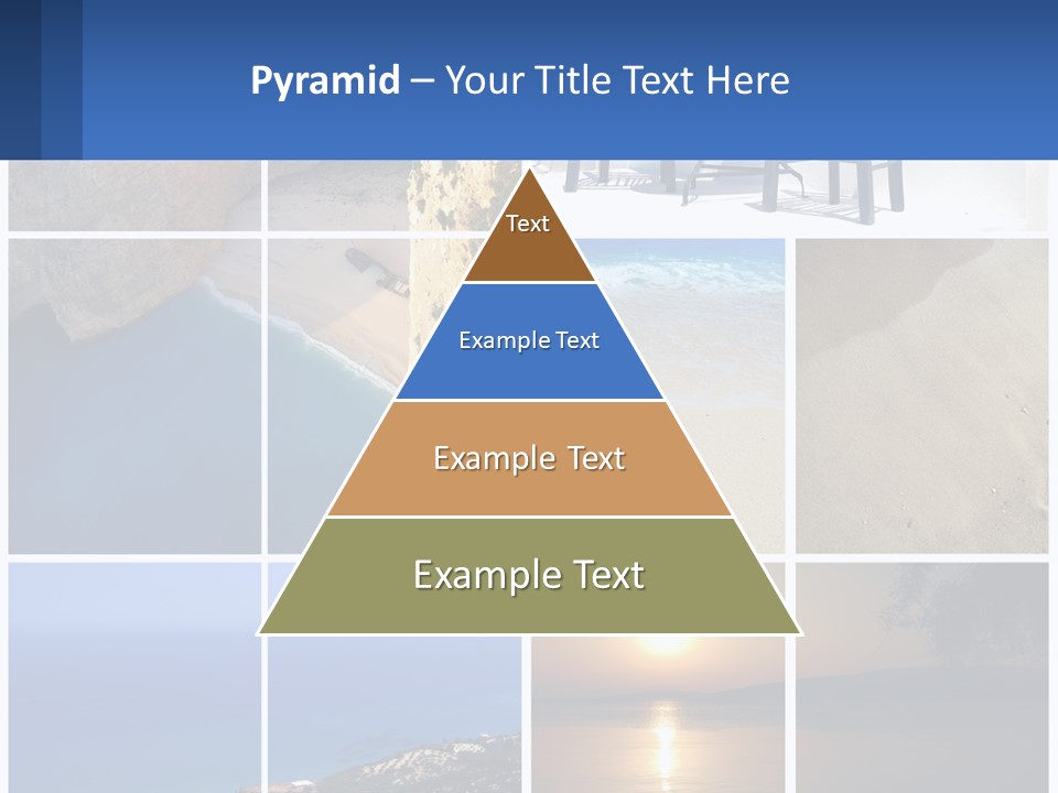 A Collage Of Photos With Chairs And A Table PowerPoint Template