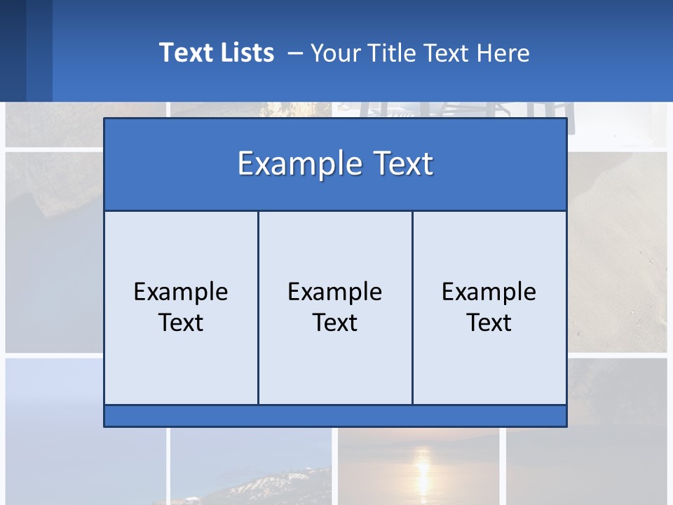 A Collage Of Photos With Chairs And A Table PowerPoint Template