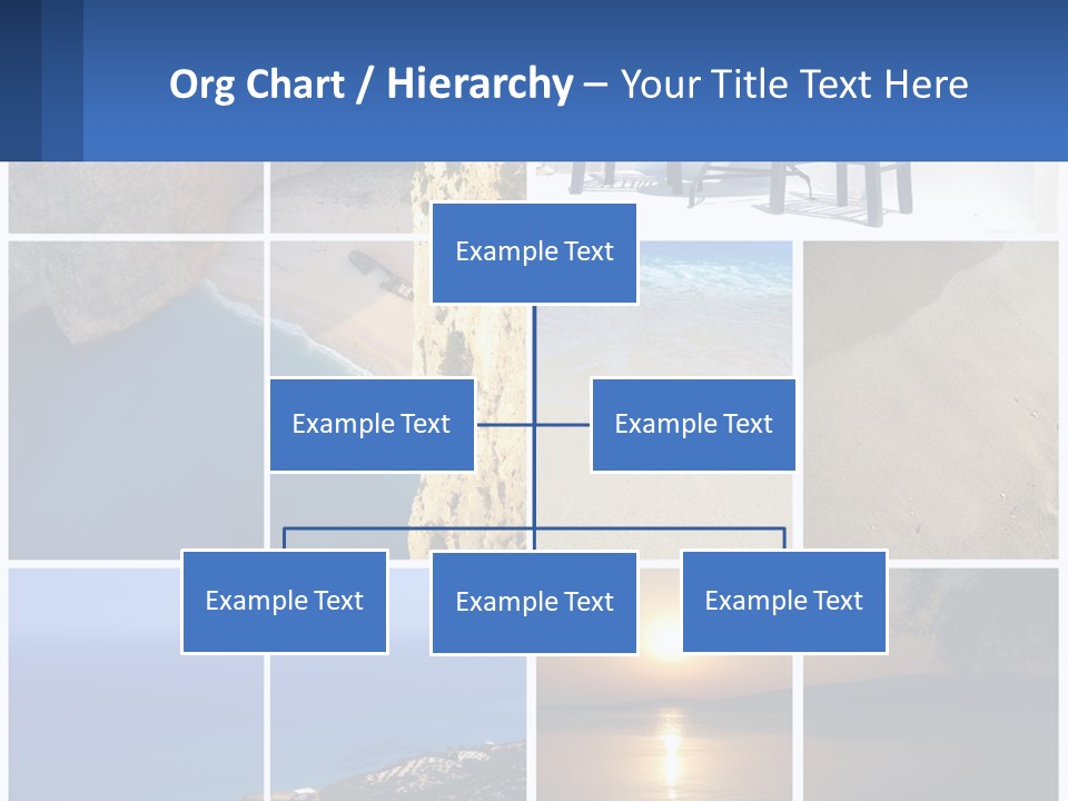 A Collage Of Photos With Chairs And A Table PowerPoint Template