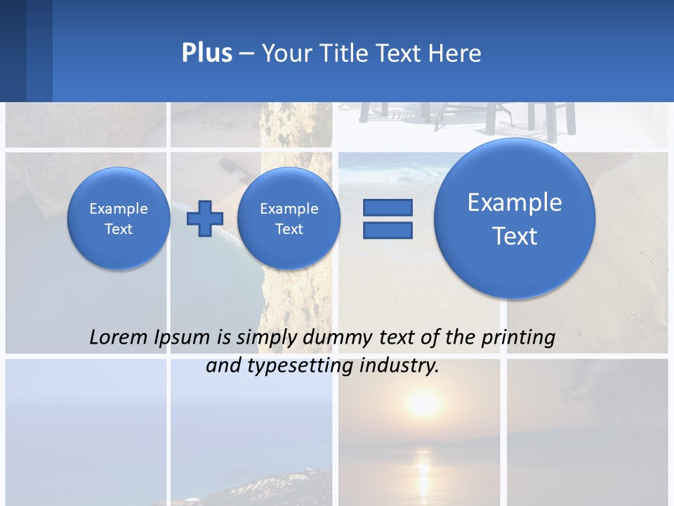 A Collage Of Photos With Chairs And A Table PowerPoint Template