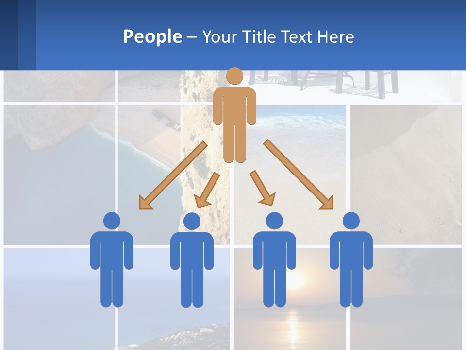 A Collage Of Photos With Chairs And A Table PowerPoint Template