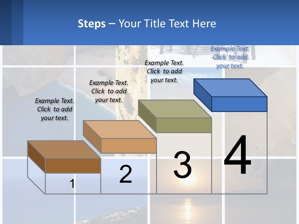 A Collage Of Photos With Chairs And A Table PowerPoint Template