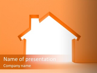 A House Is Shown With A White Background PowerPoint Template