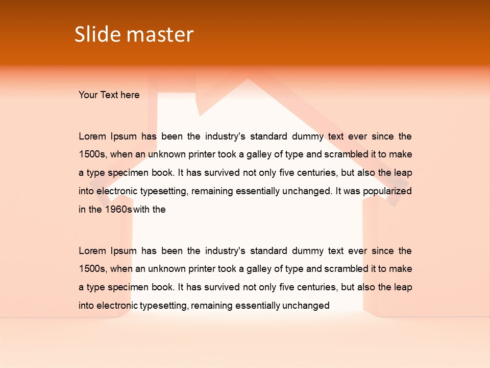 A House Is Shown With A White Background PowerPoint Template