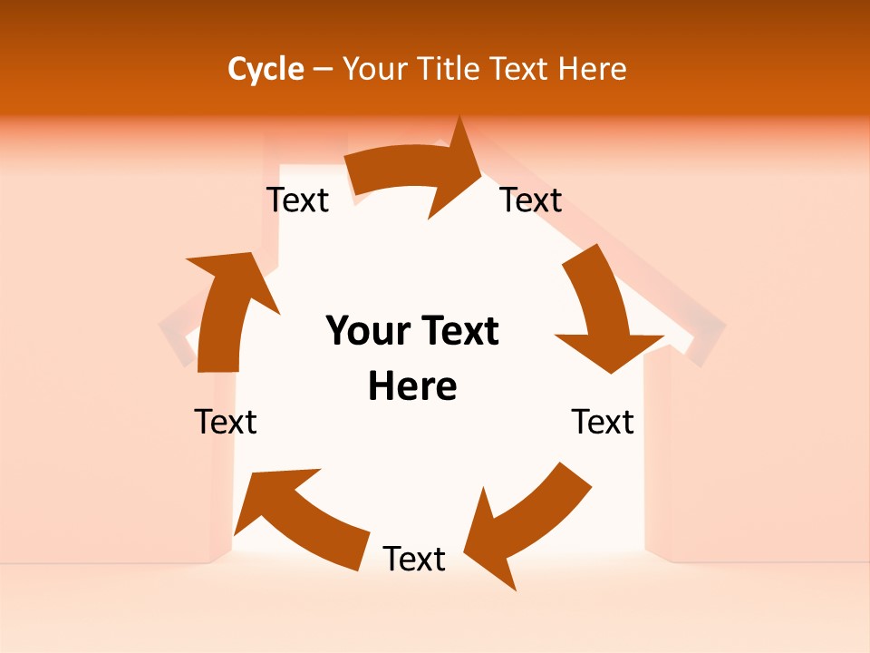 A House Is Shown With A White Background PowerPoint Template