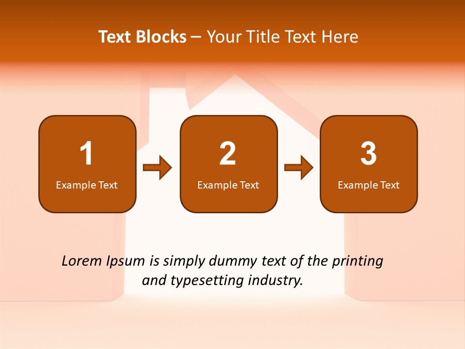 A House Is Shown With A White Background PowerPoint Template