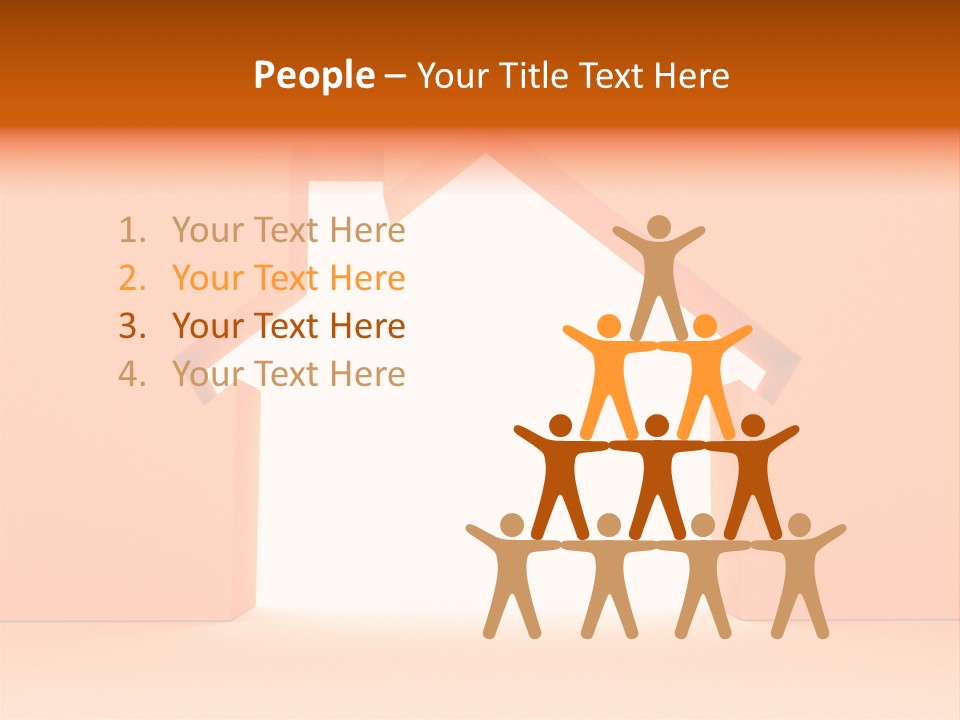 A House Is Shown With A White Background PowerPoint Template