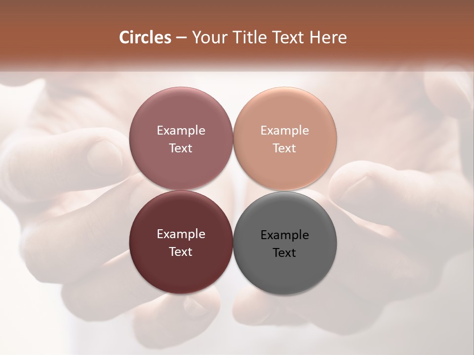 A Person Holding Their Hands Together With The Words Name Of Presentation PowerPoint Template