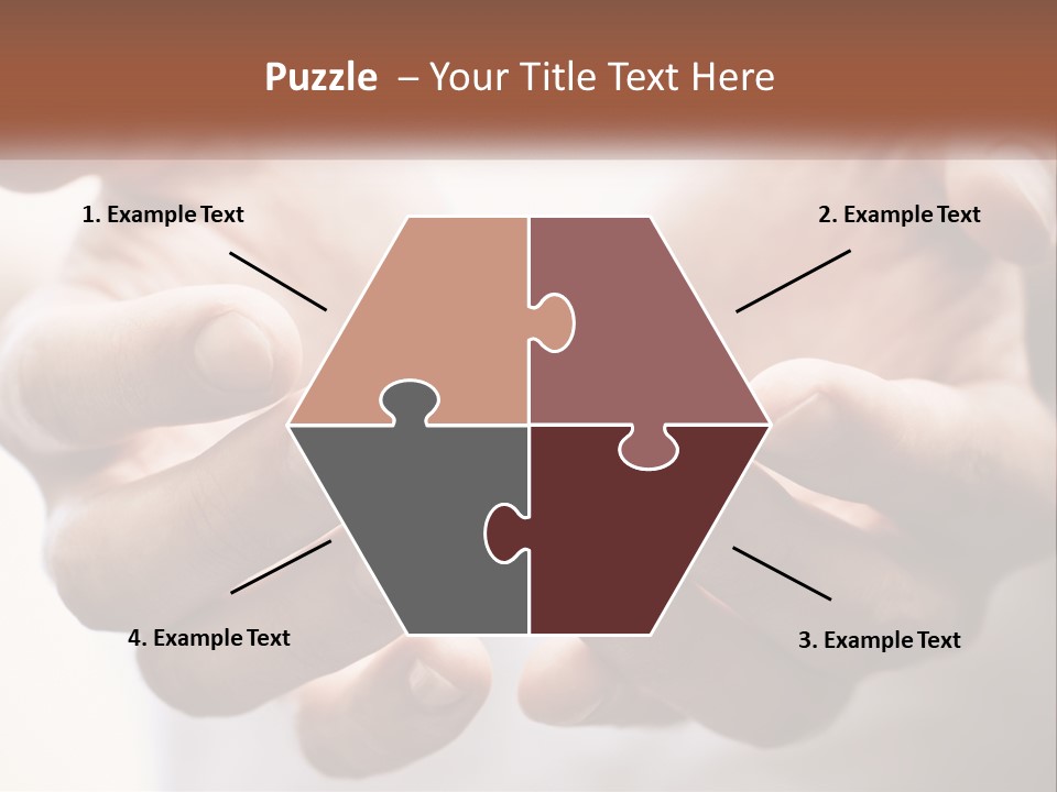 A Person Holding Their Hands Together With The Words Name Of Presentation PowerPoint Template