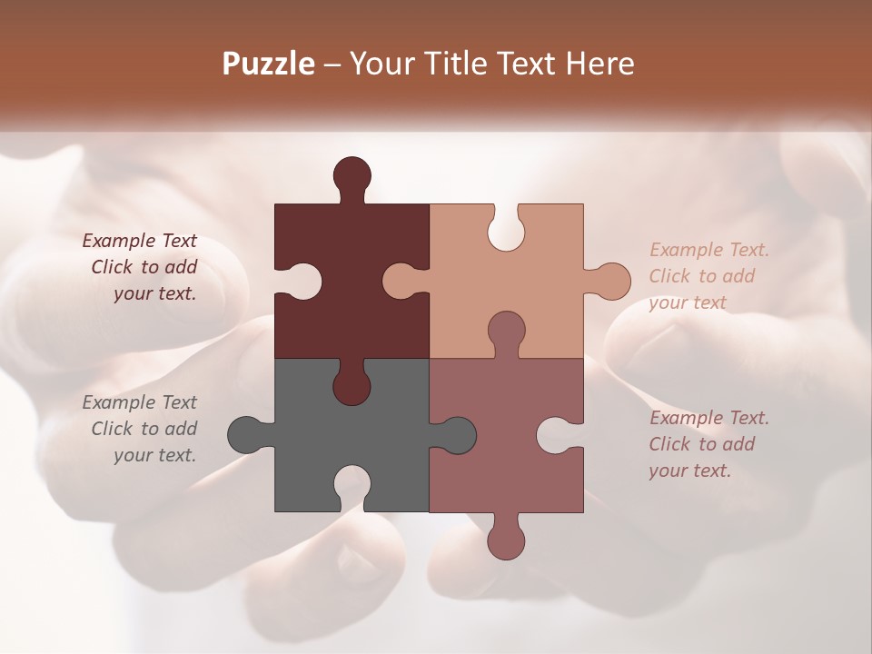 A Person Holding Their Hands Together With The Words Name Of Presentation PowerPoint Template