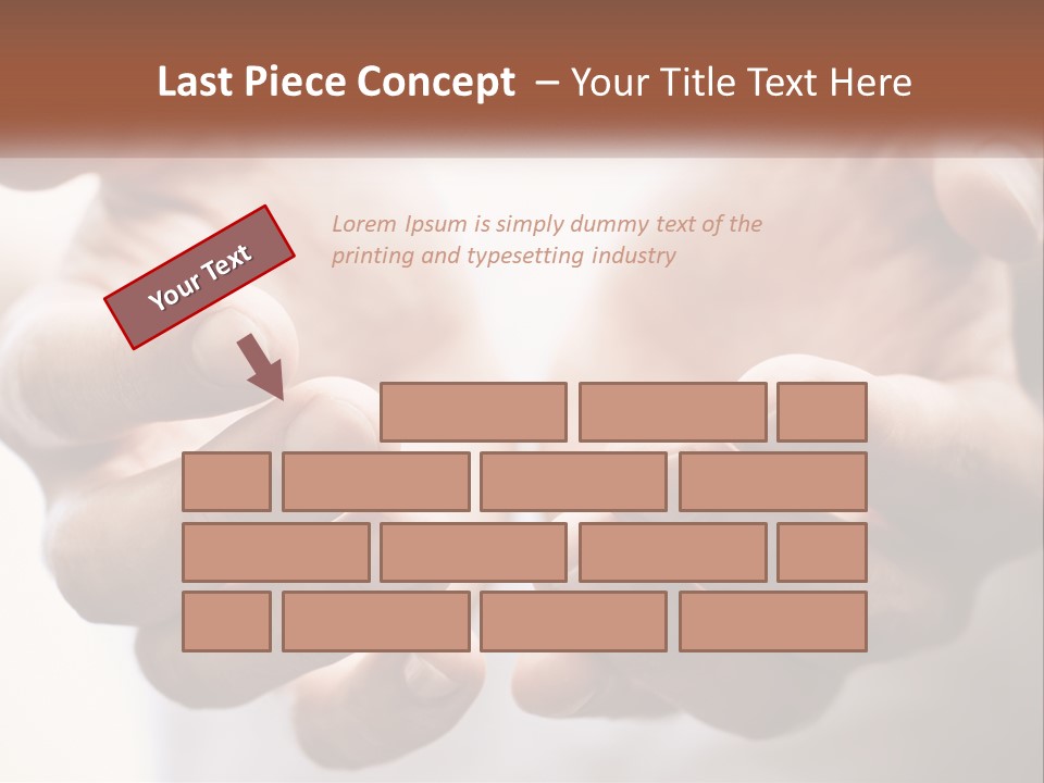 A Person Holding Their Hands Together With The Words Name Of Presentation PowerPoint Template