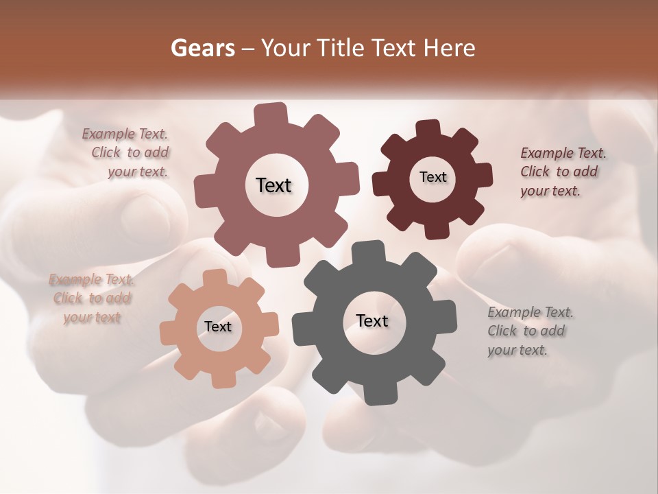 A Person Holding Their Hands Together With The Words Name Of Presentation PowerPoint Template