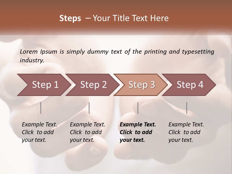 A Person Holding Their Hands Together With The Words Name Of Presentation PowerPoint Template