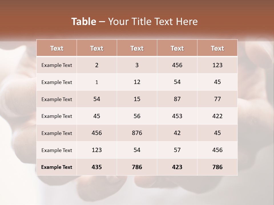 A Person Holding Their Hands Together With The Words Name Of Presentation PowerPoint Template