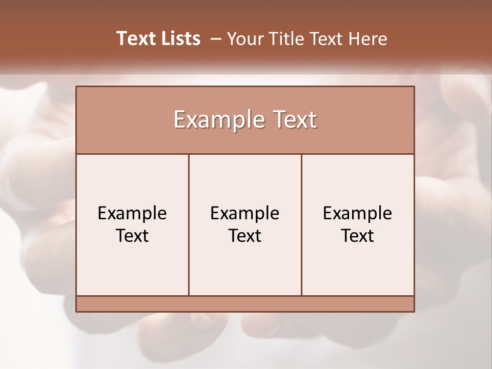 A Person Holding Their Hands Together With The Words Name Of Presentation PowerPoint Template