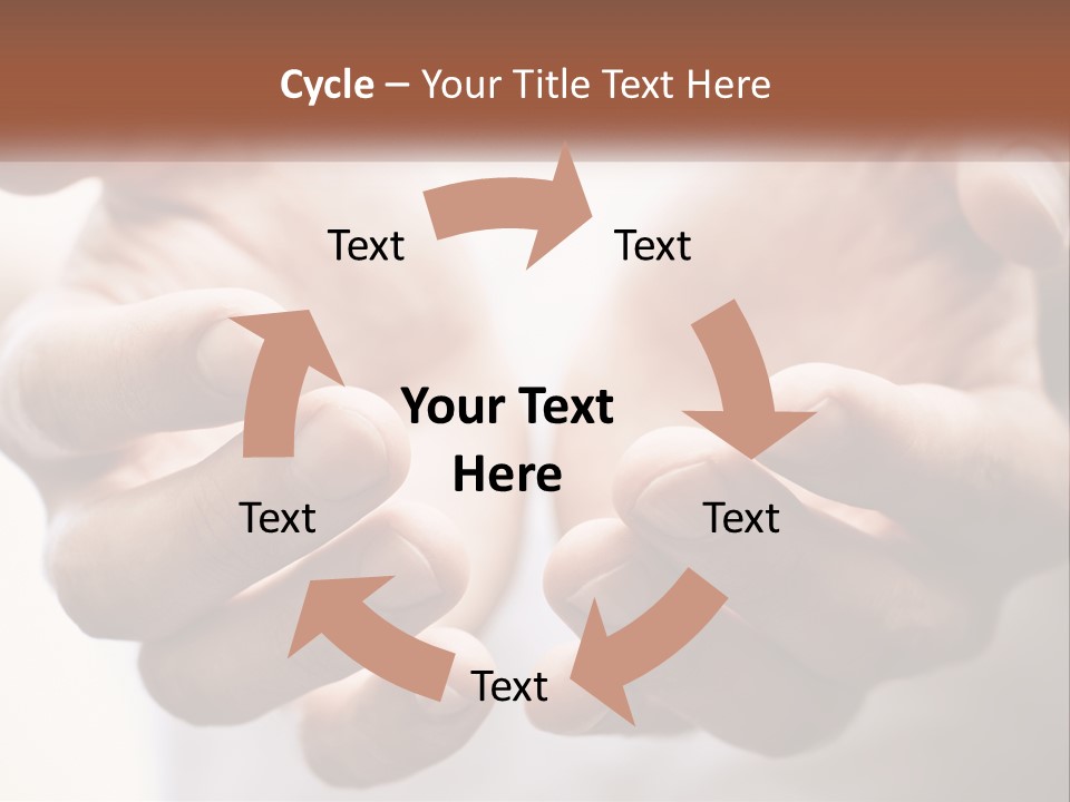 A Person Holding Their Hands Together With The Words Name Of Presentation PowerPoint Template