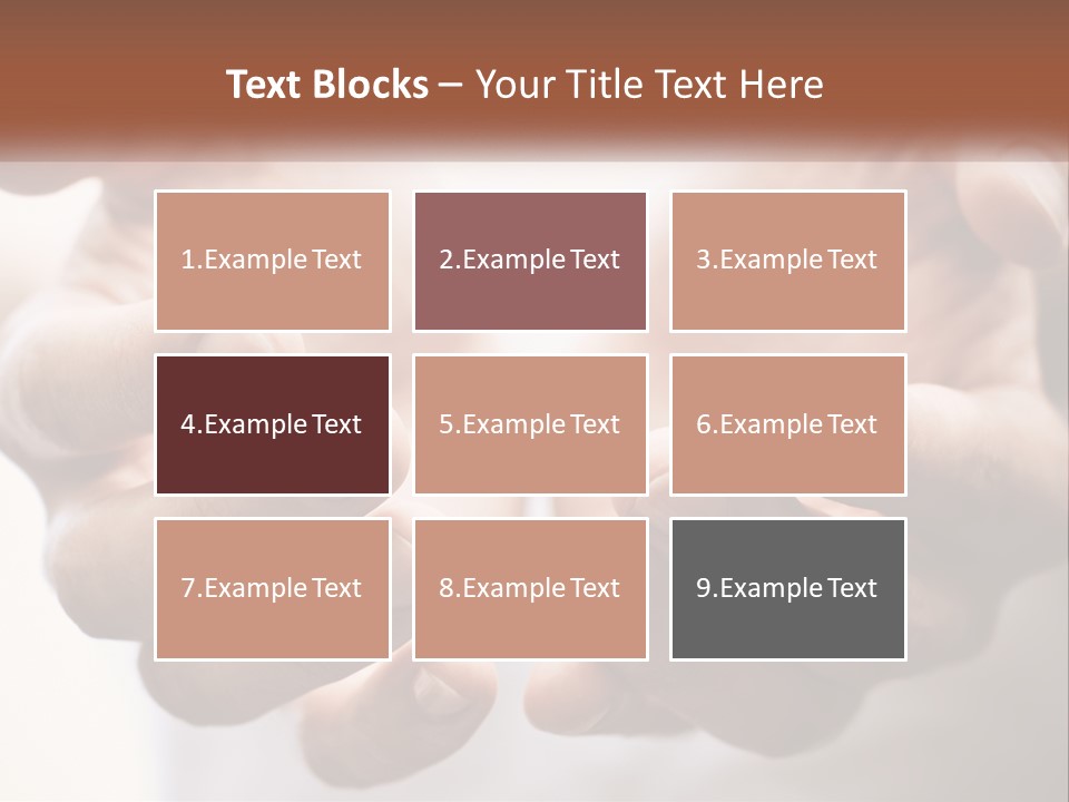 A Person Holding Their Hands Together With The Words Name Of Presentation PowerPoint Template