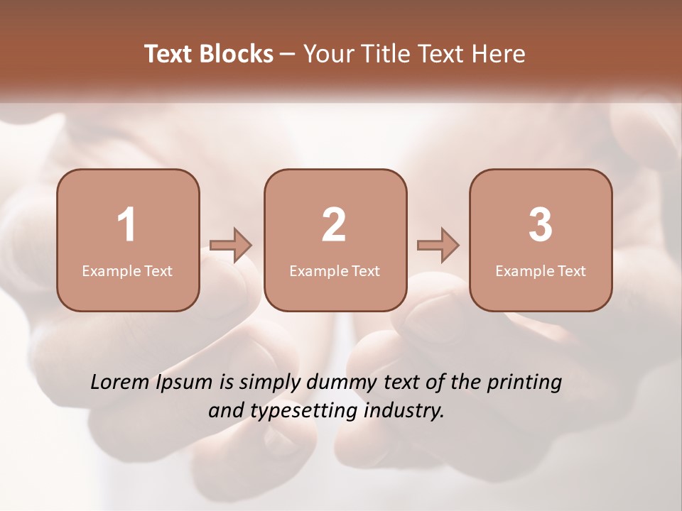 A Person Holding Their Hands Together With The Words Name Of Presentation PowerPoint Template