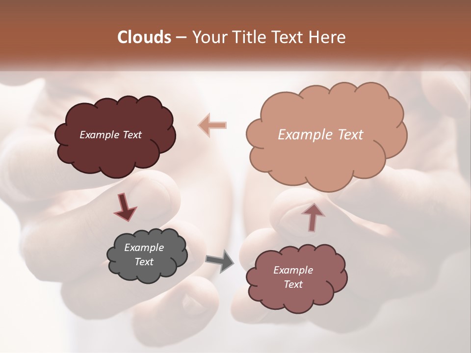 A Person Holding Their Hands Together With The Words Name Of Presentation PowerPoint Template