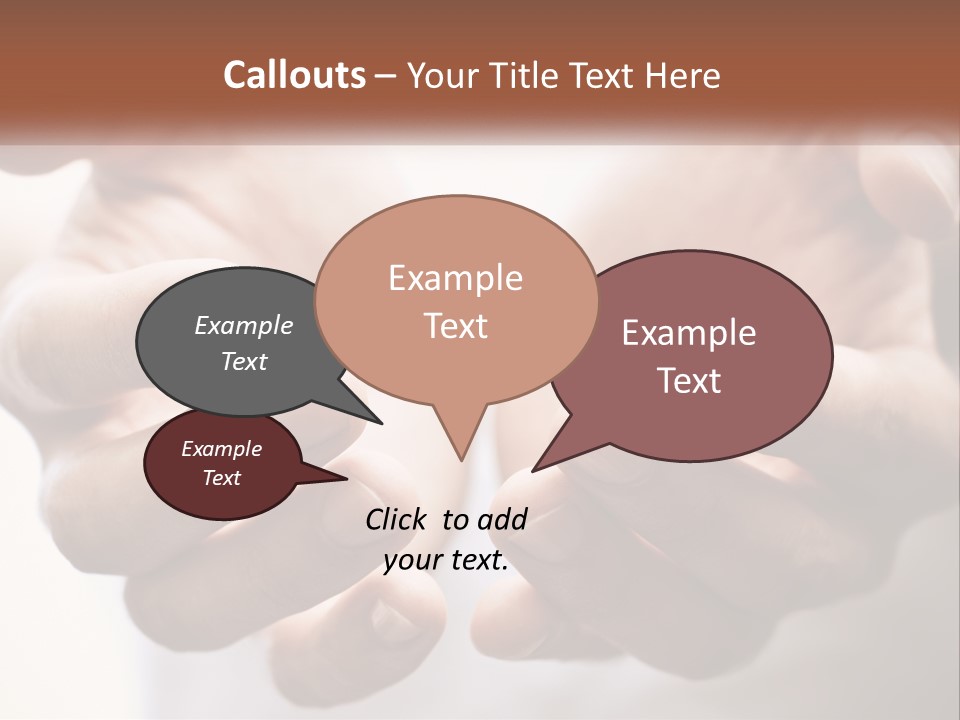 A Person Holding Their Hands Together With The Words Name Of Presentation PowerPoint Template