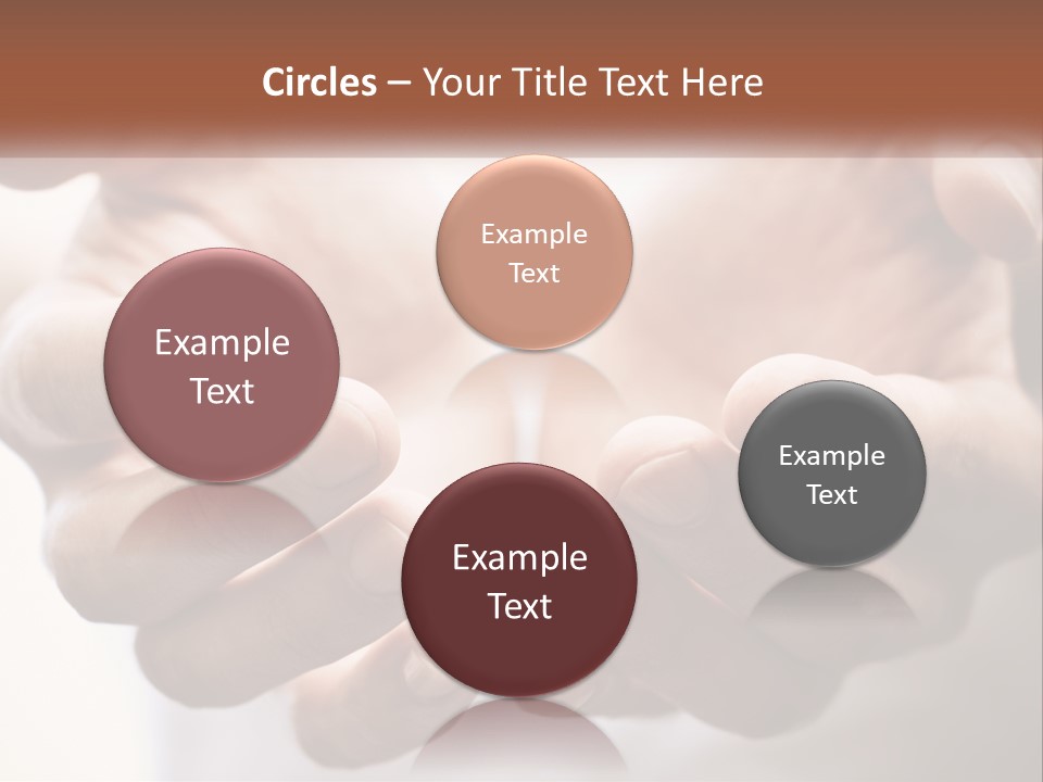 A Person Holding Their Hands Together With The Words Name Of Presentation PowerPoint Template