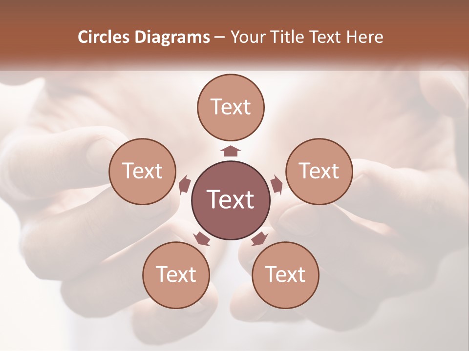 A Person Holding Their Hands Together With The Words Name Of Presentation PowerPoint Template