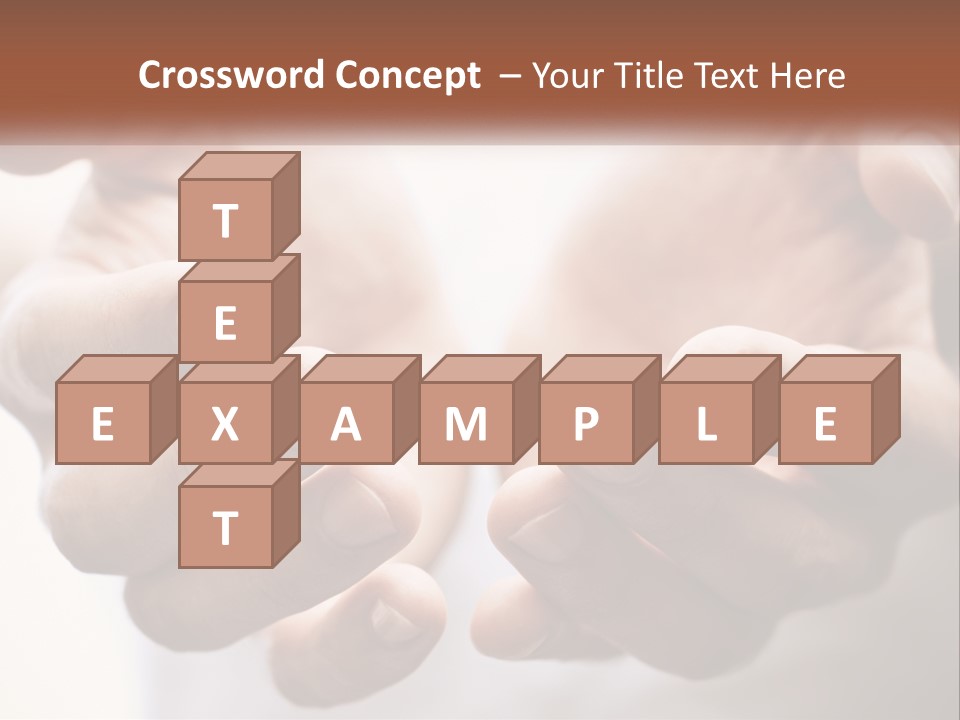 A Person Holding Their Hands Together With The Words Name Of Presentation PowerPoint Template