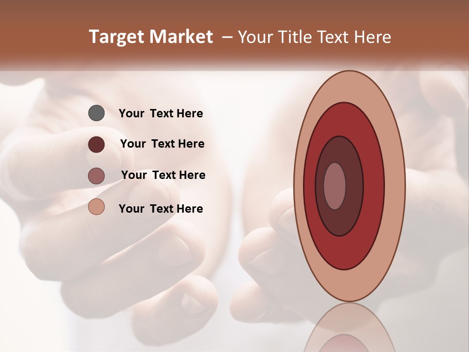 A Person Holding Their Hands Together With The Words Name Of Presentation PowerPoint Template