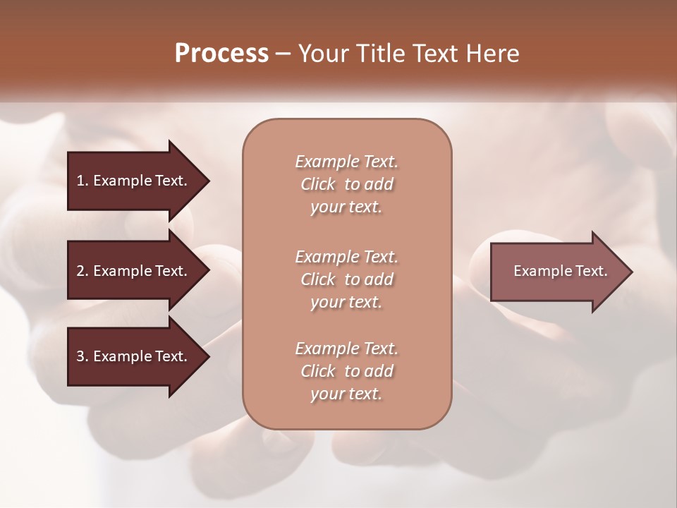 A Person Holding Their Hands Together With The Words Name Of Presentation PowerPoint Template