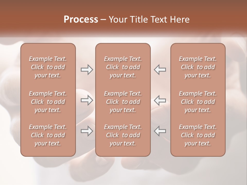 A Person Holding Their Hands Together With The Words Name Of Presentation PowerPoint Template