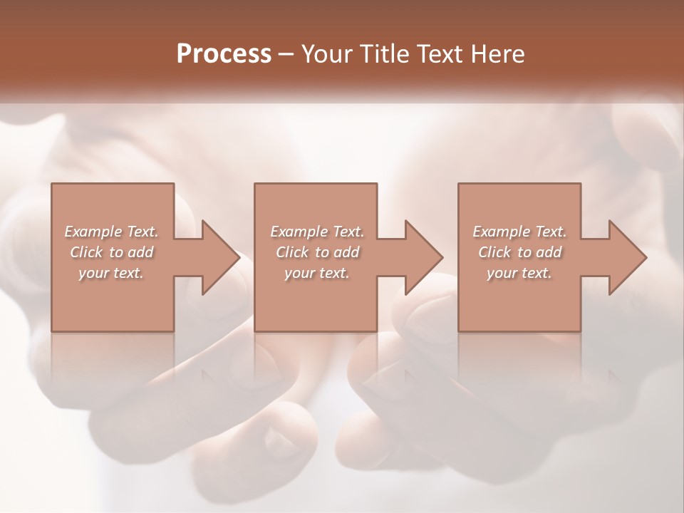 A Person Holding Their Hands Together With The Words Name Of Presentation PowerPoint Template