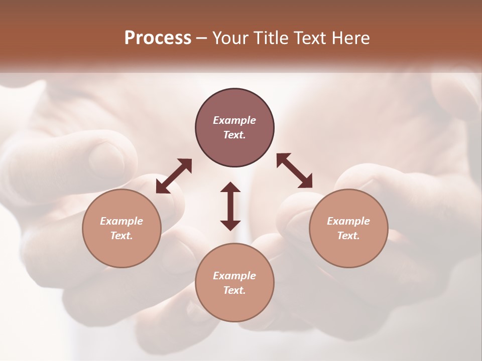 A Person Holding Their Hands Together With The Words Name Of Presentation PowerPoint Template