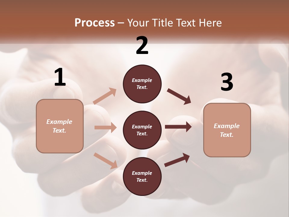 A Person Holding Their Hands Together With The Words Name Of Presentation PowerPoint Template