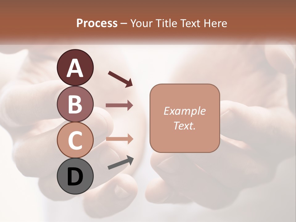 A Person Holding Their Hands Together With The Words Name Of Presentation PowerPoint Template
