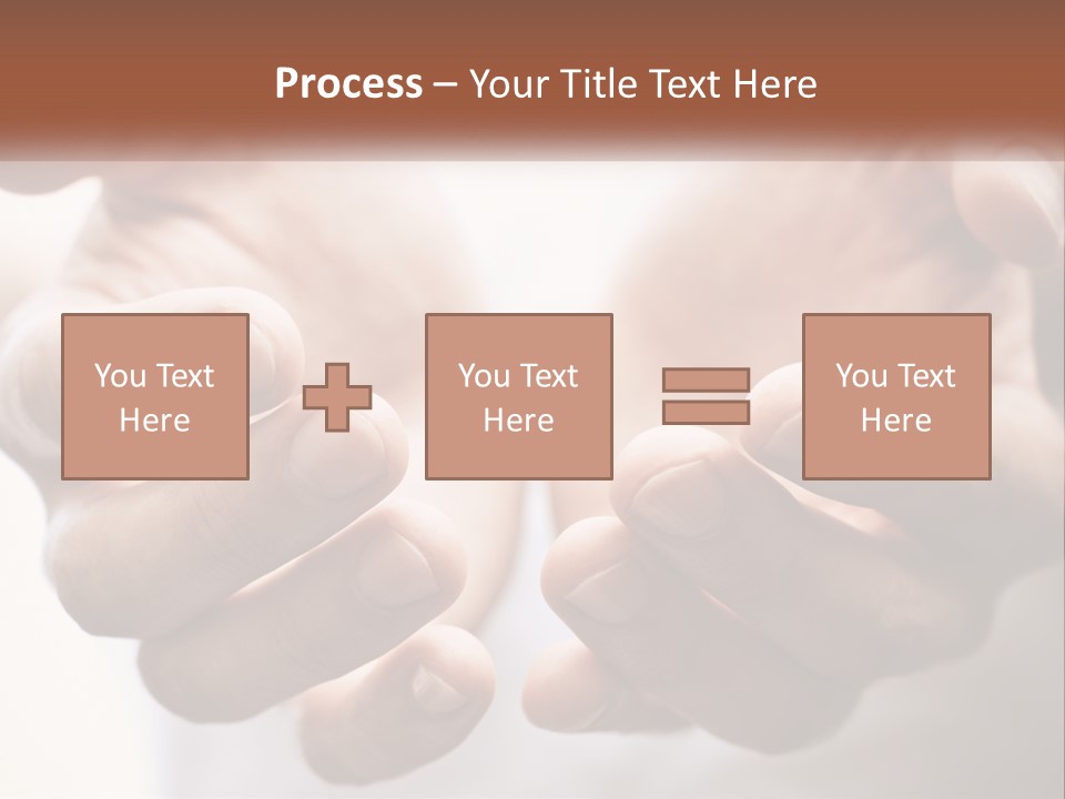 A Person Holding Their Hands Together With The Words Name Of Presentation PowerPoint Template