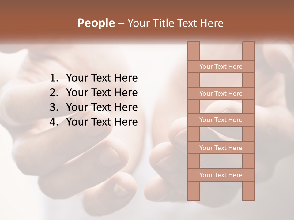 A Person Holding Their Hands Together With The Words Name Of Presentation PowerPoint Template