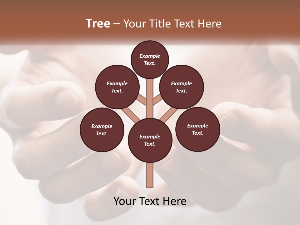 A Person Holding Their Hands Together With The Words Name Of Presentation PowerPoint Template