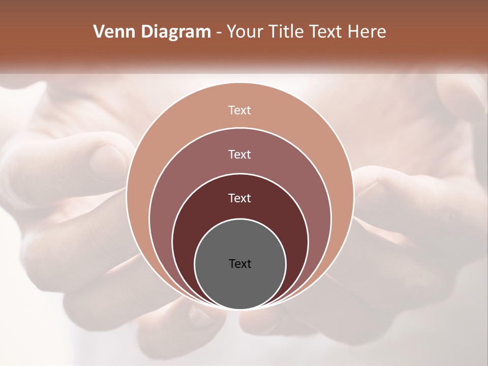 A Person Holding Their Hands Together With The Words Name Of Presentation PowerPoint Template