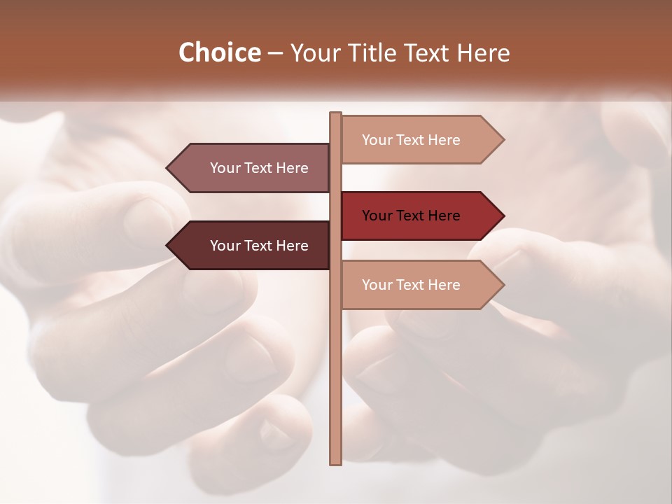A Person Holding Their Hands Together With The Words Name Of Presentation PowerPoint Template