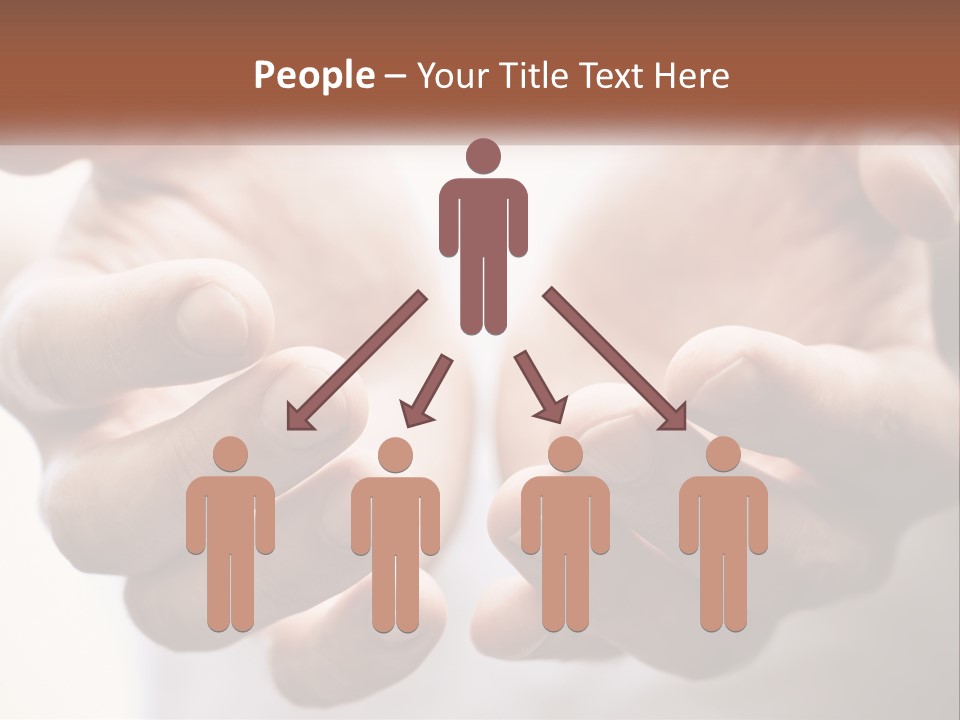 A Person Holding Their Hands Together With The Words Name Of Presentation PowerPoint Template