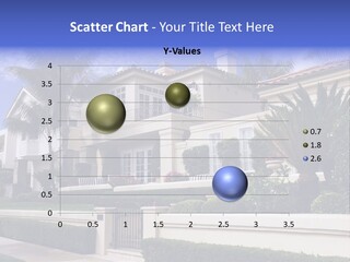 A House With Palm Trees In Front Of It PowerPoint Template