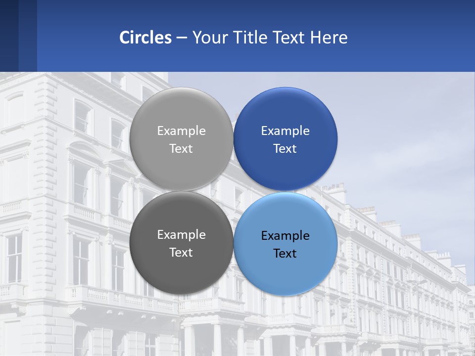 A Large White Building With Lots Of Windows PowerPoint Template