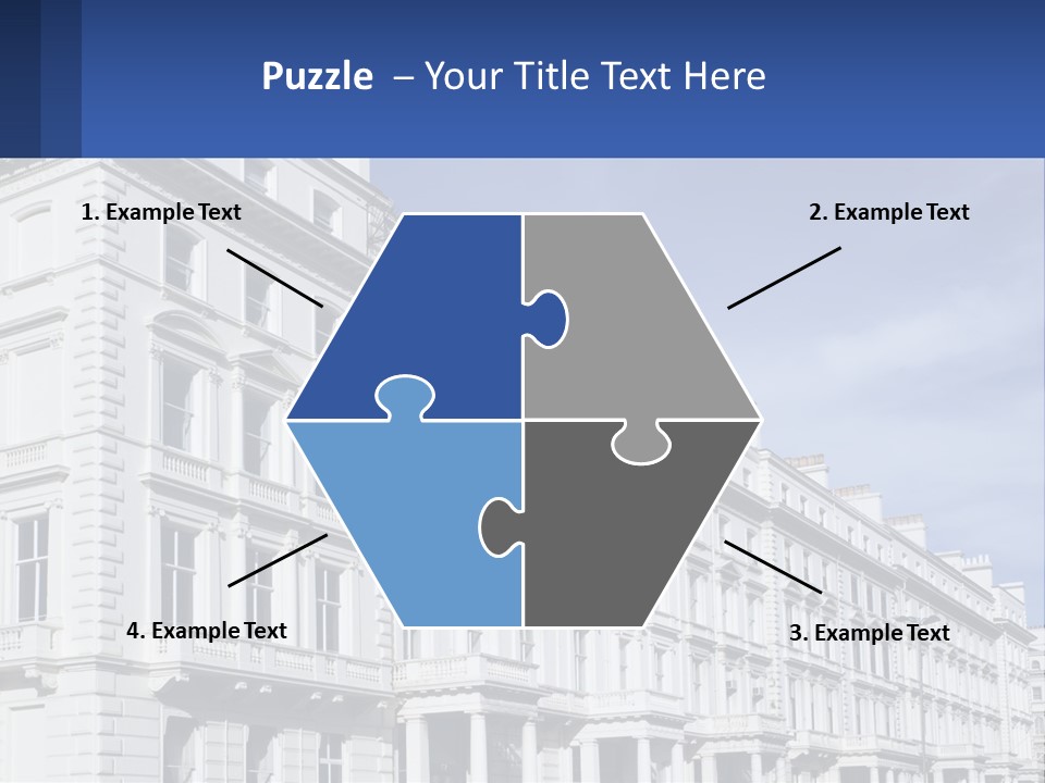 A Large White Building With Lots Of Windows PowerPoint Template