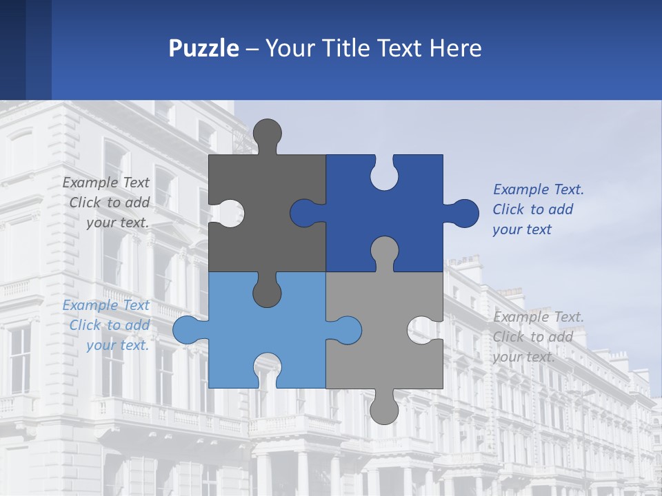 A Large White Building With Lots Of Windows PowerPoint Template