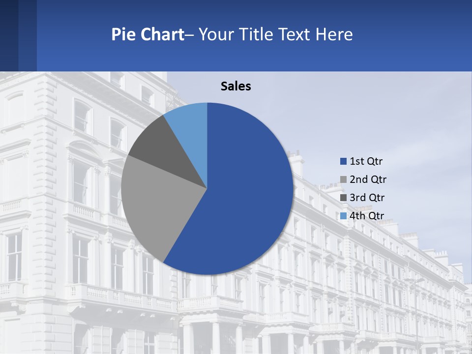 A Large White Building With Lots Of Windows PowerPoint Template
