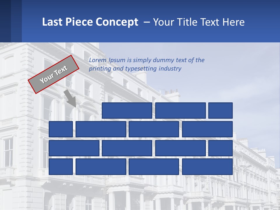 A Large White Building With Lots Of Windows PowerPoint Template